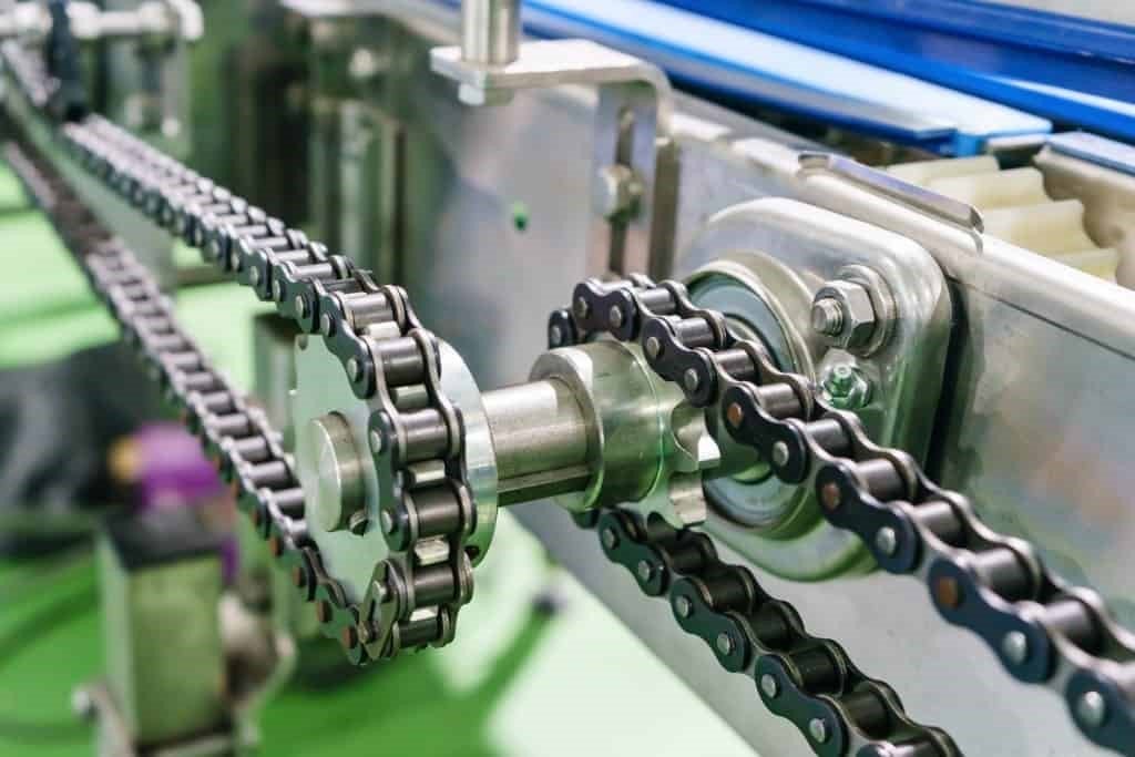 استفاده از زنجیر و چرخ زنجیر (Roller Chain)